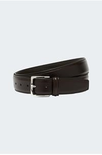 semi formal belt in dark brown