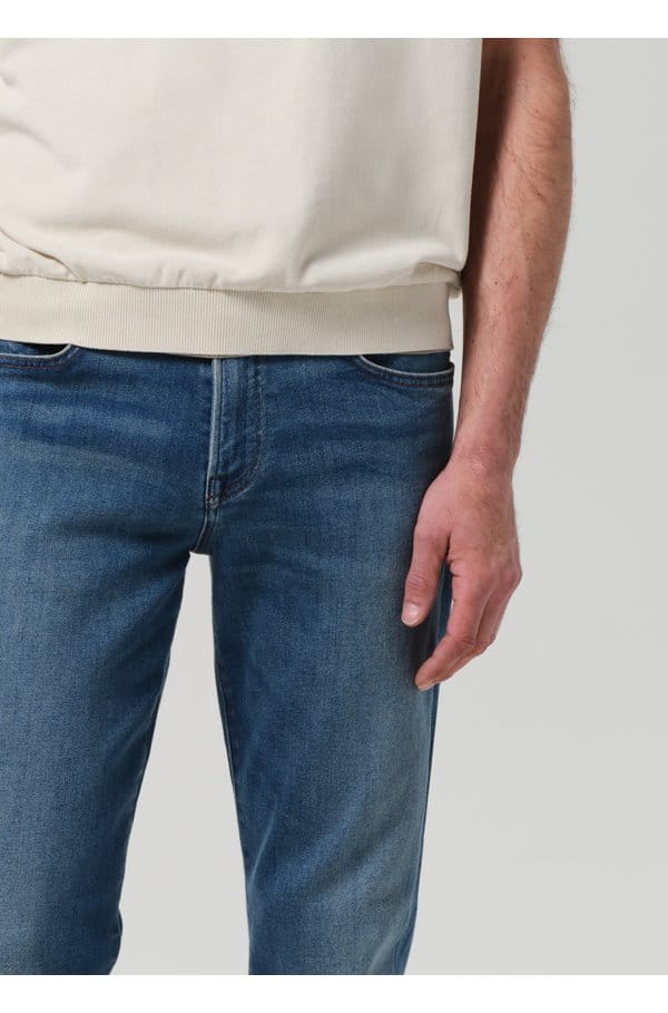 london tapered slim jean in avalon