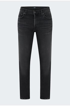 London Tapered Slim Jean in Dark Storm