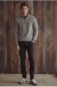 london tapered slim jean in dark storm
