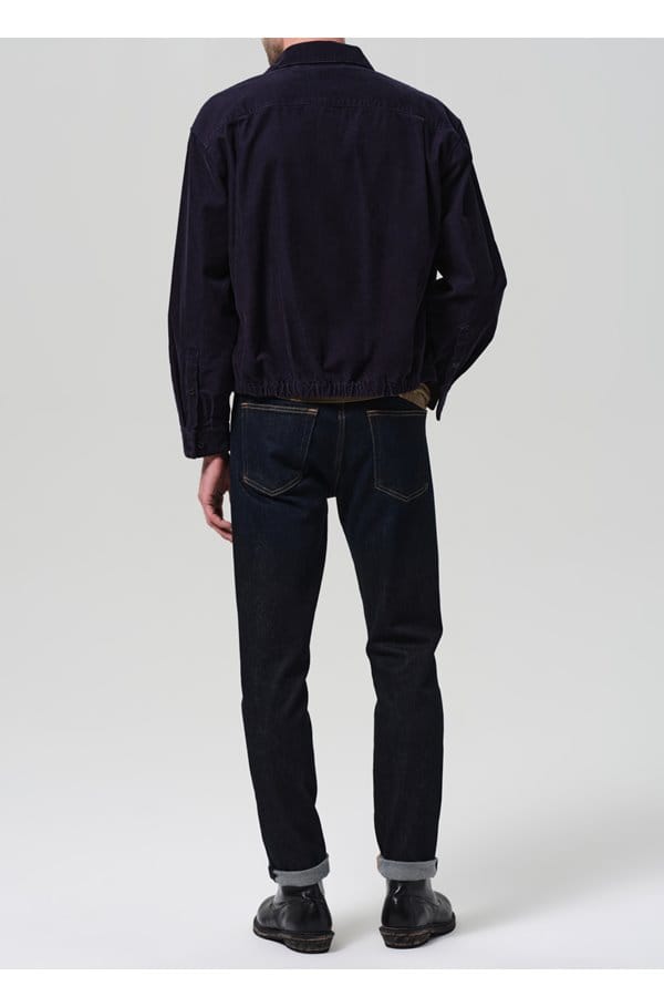 london tapered slim jean in falcon