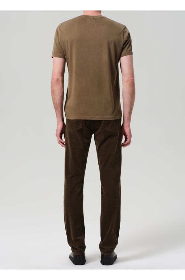 elijah straight jean in olive cord