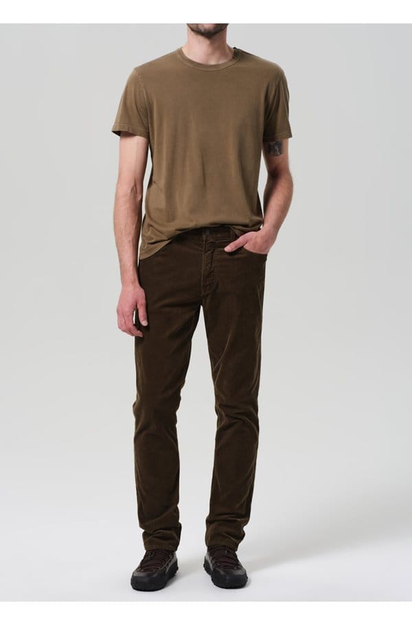 elijah straight jean in olive cord