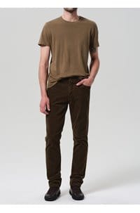 elijah straight jean in olive cord