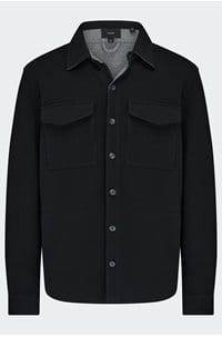 shirt jacket in black