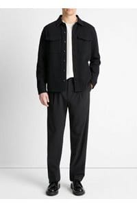 shirt jacket in black