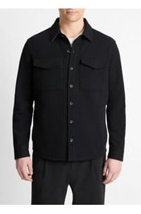 shirt jacket in black