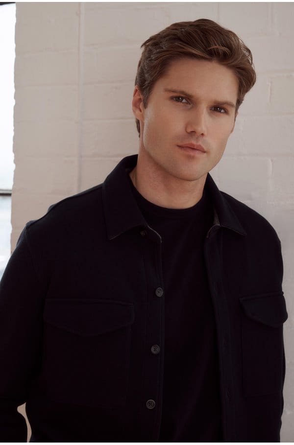 shirt jacket in coastal