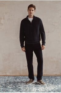dylan 5 pocket pant in black