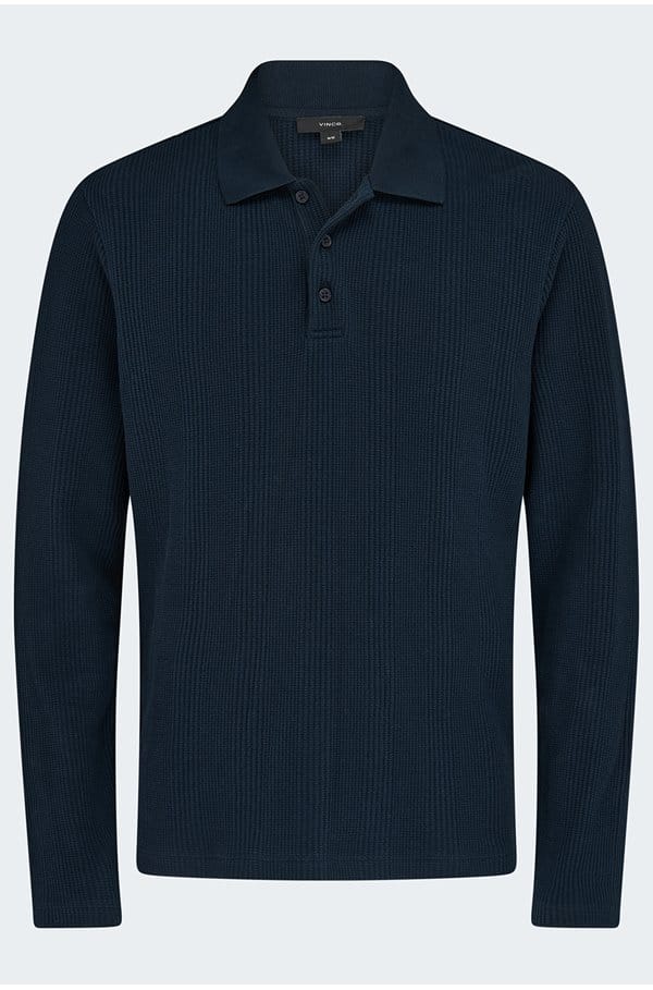variegated texture polo in coastal
