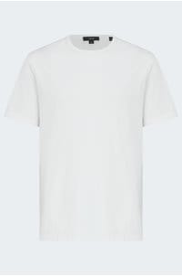 garment dye cotton t-shirt in optic white