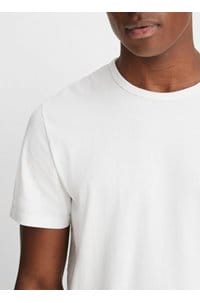 garment dye cotton t-shirt in optic white