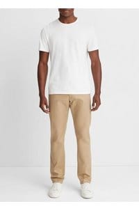 garment dye cotton t-shirt in optic white