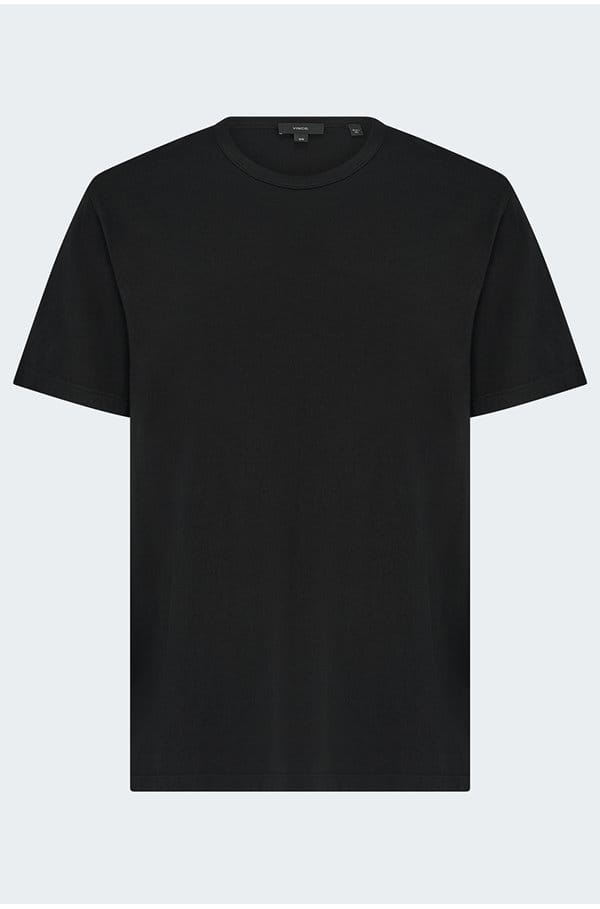 garment dye cotton t-shirt in black