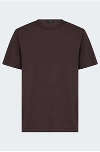 garment dye cotton t-shirt in washed port