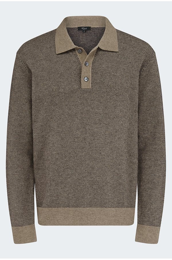 anders polo in flax navy