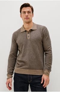 anders polo in flax navy