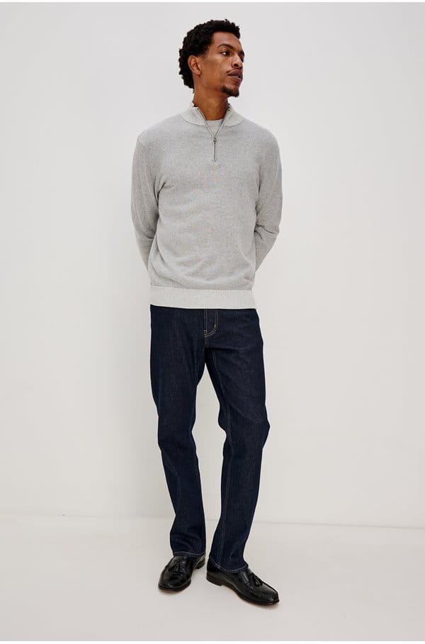 waylon sweater in heather grey