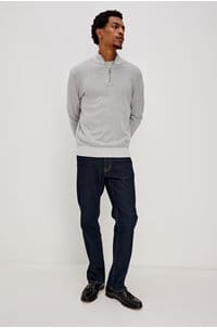 waylon sweater in heather grey