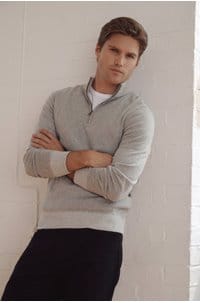 waylon sweater in heather grey