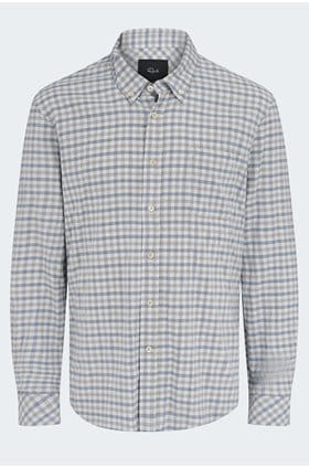 Vance Shirt in Charcoal Blue Check