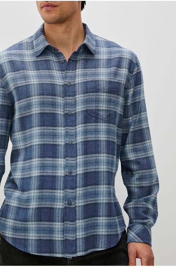 lennox shirt in inkwell melange