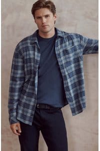 lennox shirt in inkwell melange