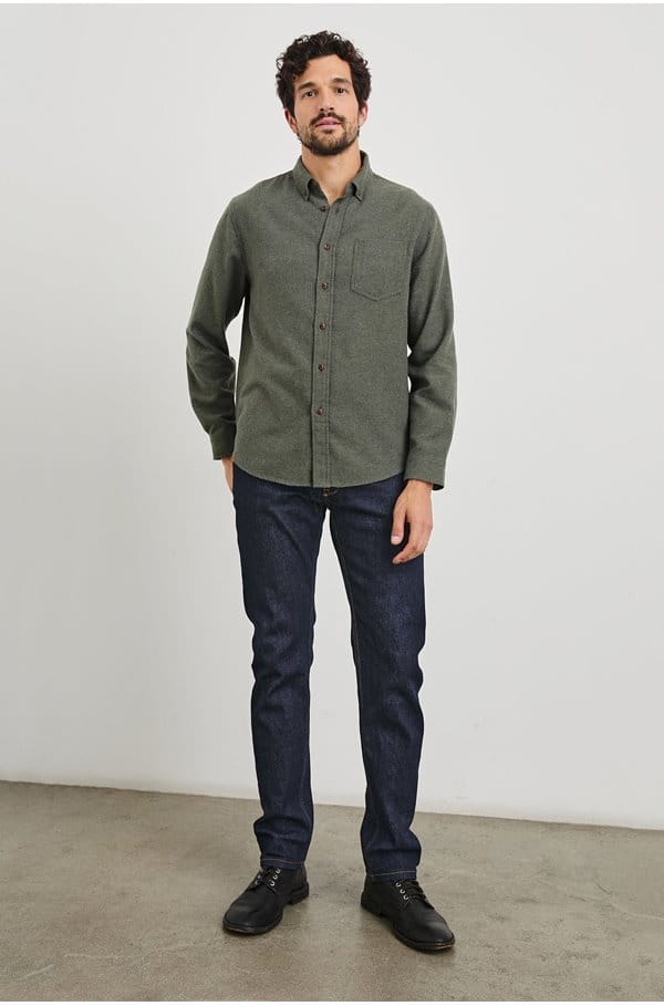 runson shirt in hunter green