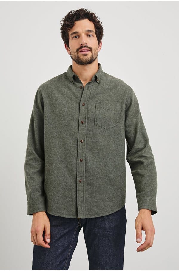 runson shirt in hunter green