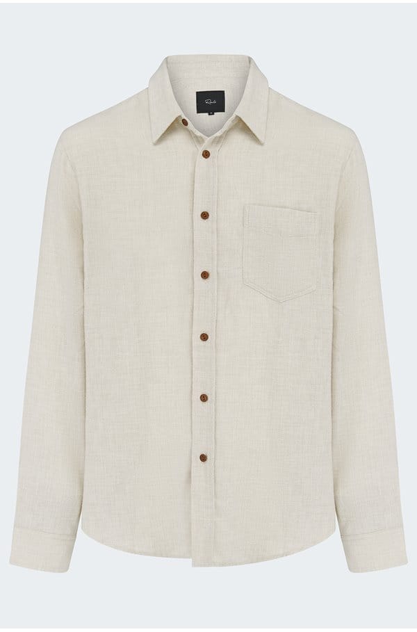 runson shirt in cream heather