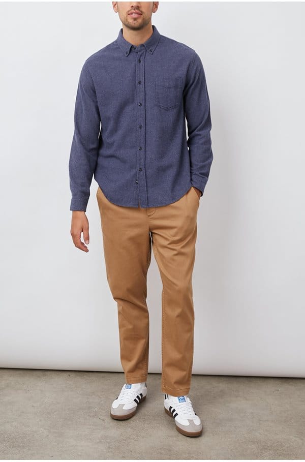 runson shirt in heather blue