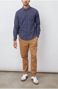 runson shirt in heather blue