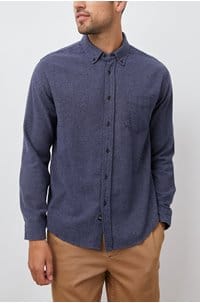 runson shirt in heather blue