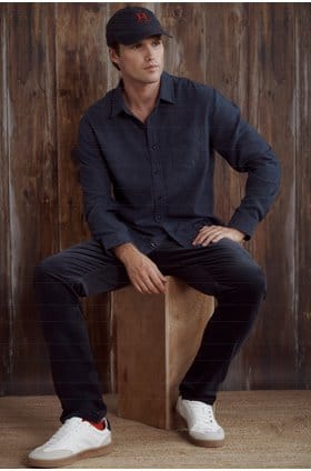 Runson Shirt in Heather Blue