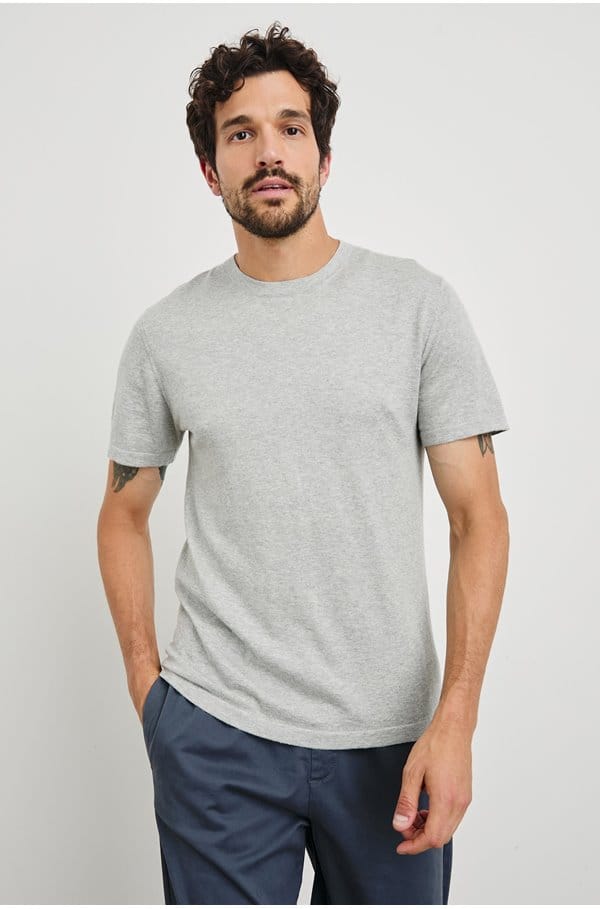 mason tee in heather grey