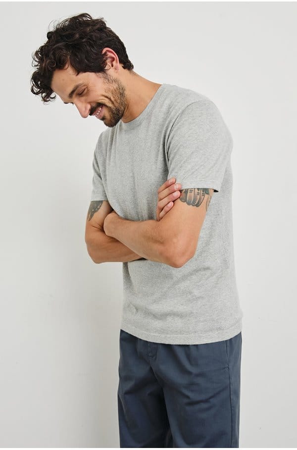 mason tee in heather grey