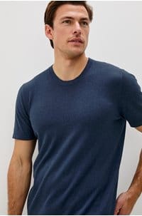 mason tee in heather blue