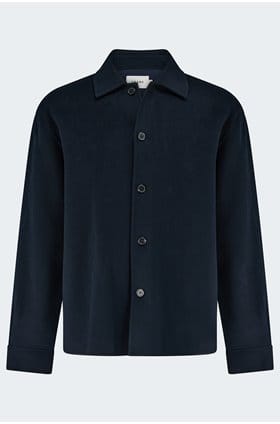 Double Face Wool Jacket in Dark Navy