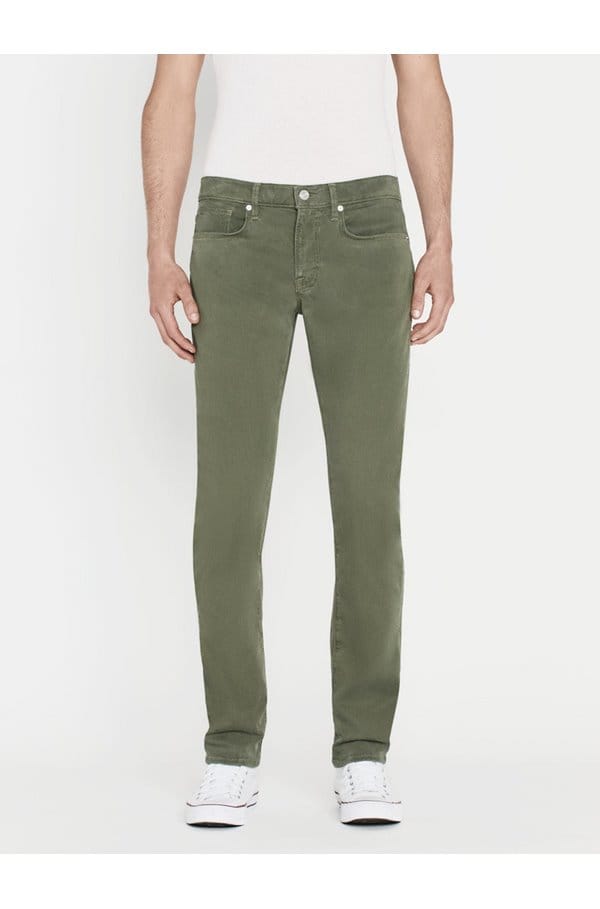 l'homme slim jean in washed military