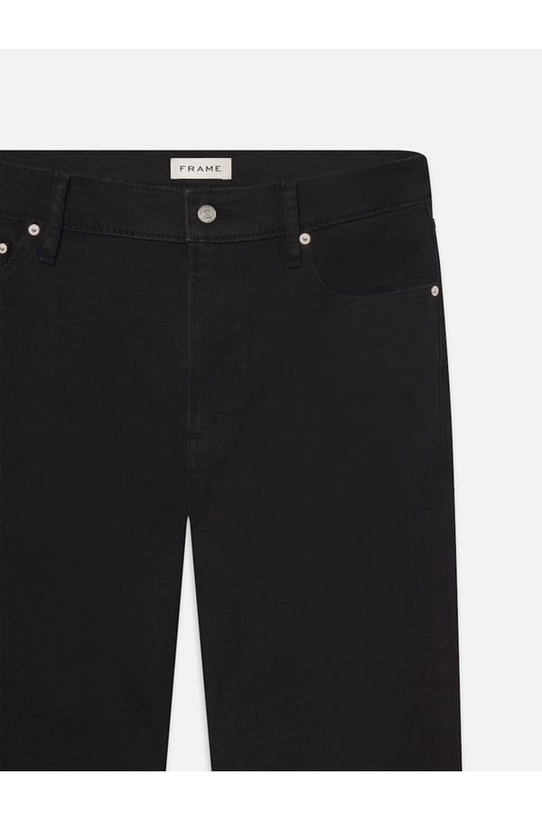 modern straight jean in black