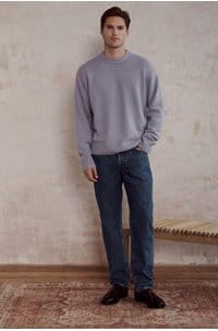 cashmere sweater in old lavender