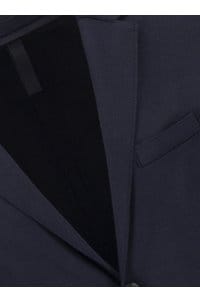 2 button vented jacket in navy blue