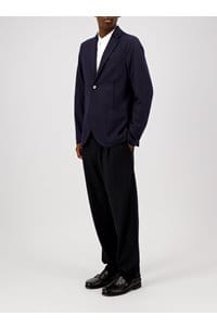 2 button vented jacket in navy blue