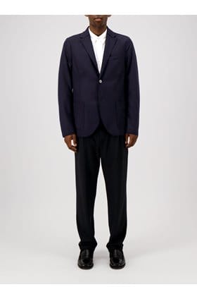 2 Button Vented Jacket in Navy Blue