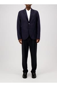 2 button vented jacket in navy blue