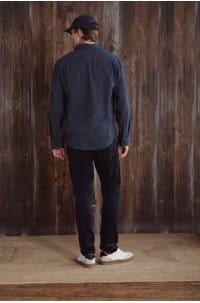 federal slim straight jean in deep anchor cord