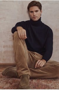 federal slim straight jean in palomino cord