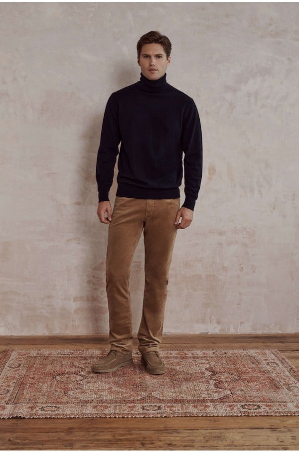 federal slim straight jean in palomino cord