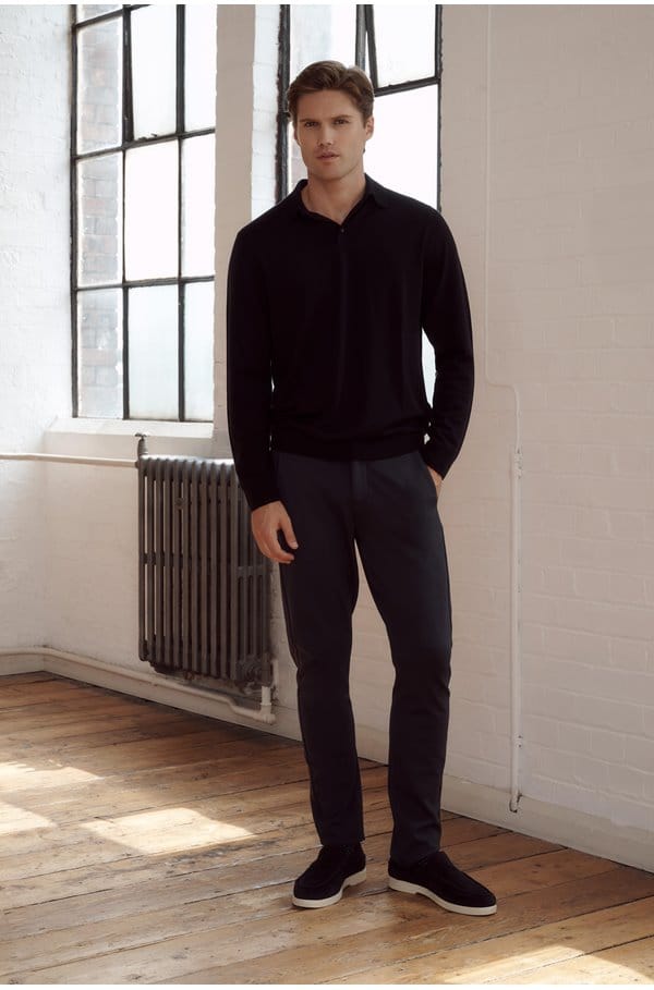 stafford trouser in deep anchor