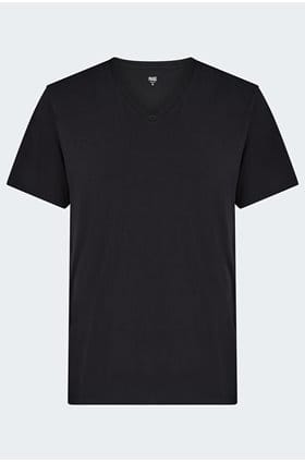 Restin V Neck T-Shirt in Black